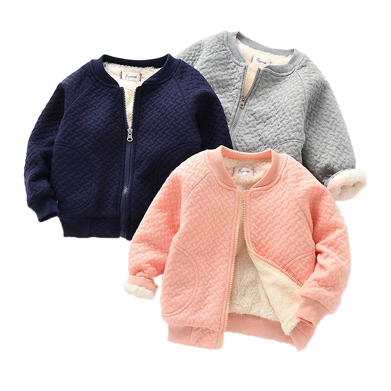 Baby Mädchen Dicke Jacken Für Baby Kleidung freundlicher Samt Reißverschluss Mäntel Winter Kleinkind Jungen Warme Jacke Lässig Baby Oberbekleidung