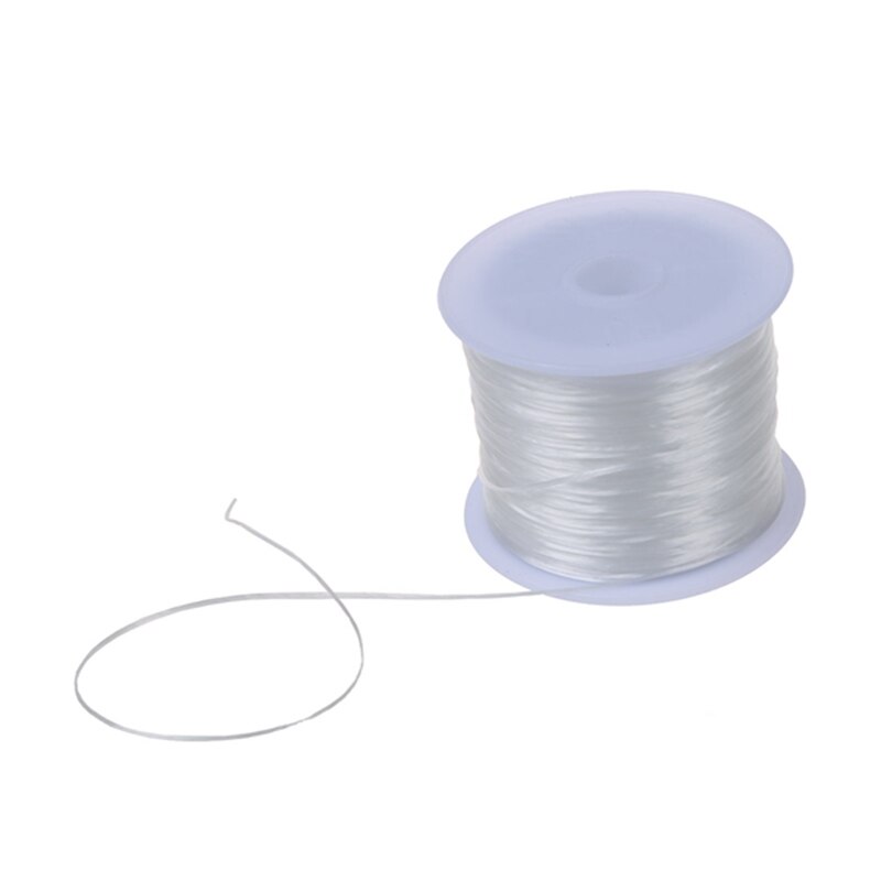 60M Stretchy Elastic Crystal String Cord Thread For Jewelry Making: white