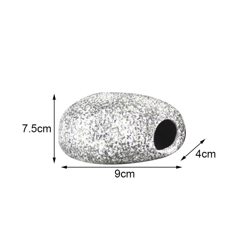 Aquarium Decoration Stone Aquarium Ceramic Rock Cave Fish Tank Hole Stone Ornament Shrimp Breeding Rock: S