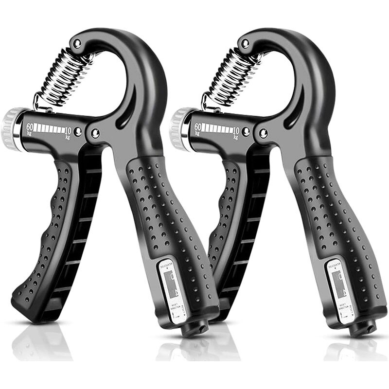 Hand Grip Set Adjustable Finger Strengthener with Counting Function Hand Grips Strengthener Hand Exerciser Grip Strengthener
