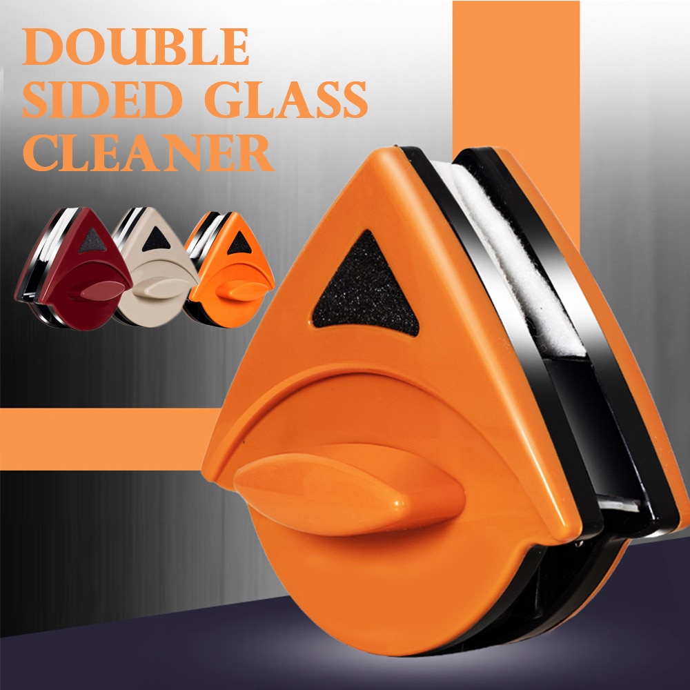 Magnetic Window Brush Glass Cleaner Tool Window Wipe Double Side Magnetic Glass Brush for Washing Household Cleaning Tool