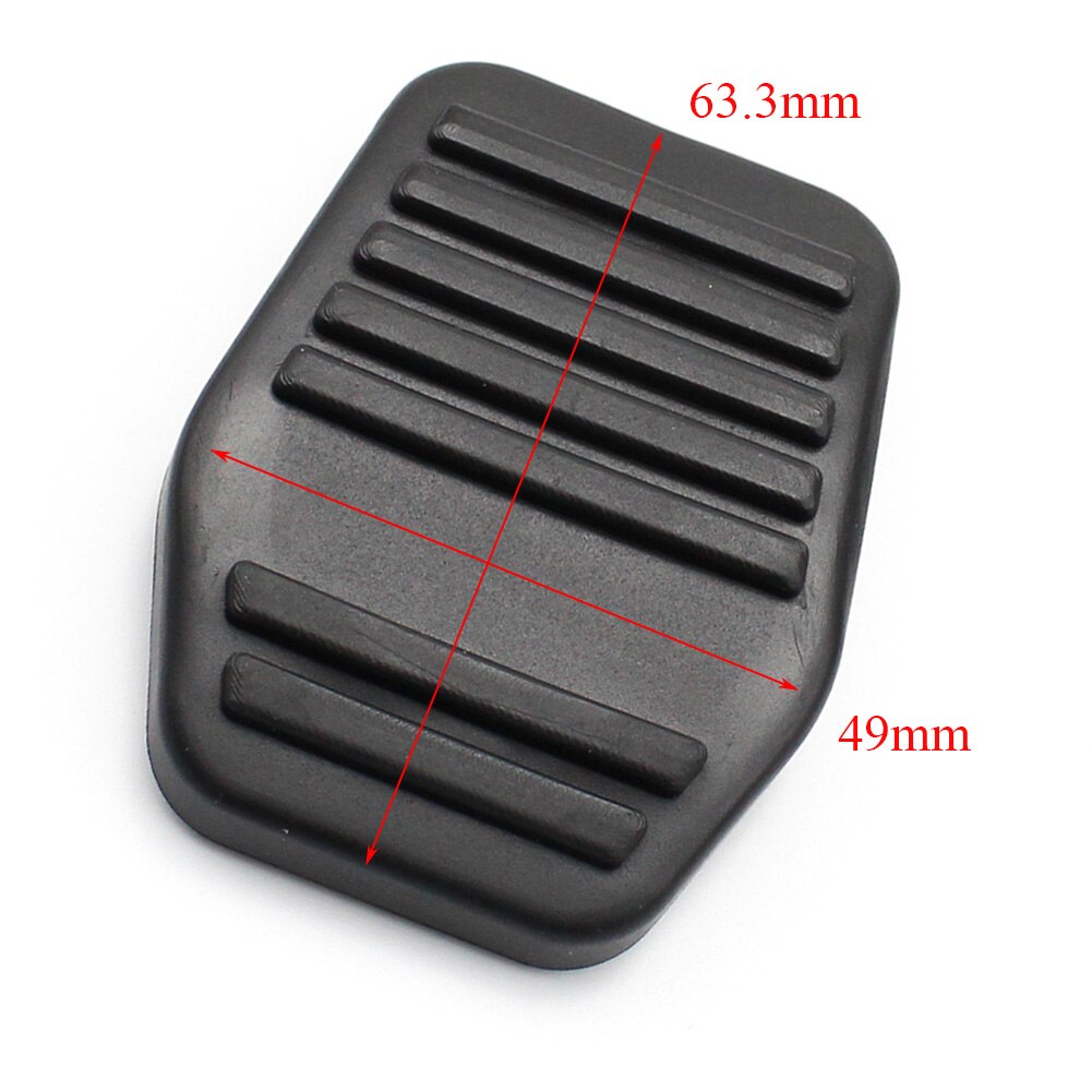 Triclicks Motorfiets Highway voetsteunen pedalen voetensteun aluminium rubber bijrijder treeplank achter voor de meeste voetsteunen in Harley Davidson-stijl, 2,2 inch x 5,5 inch