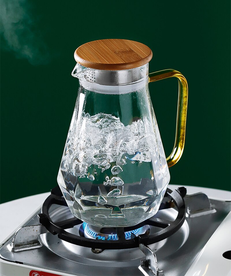 High Borosilicate Glass Cup Glass Mug Glasses Drinking Thick Bottom Cup With Handle 450ML Resistance To Cold Heat