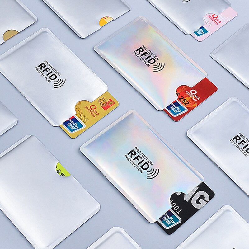 Anti Rfid Kaarthouder Portemonnee Blokkeren Reader Lock Bank Kaarthouder Id Bank Card Case Aluminium Bescherming