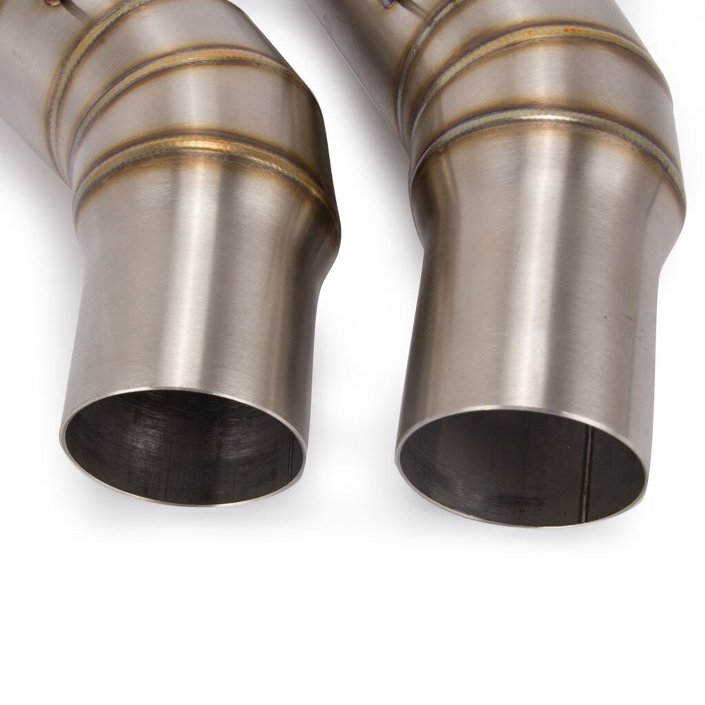 Collecteur d'échappement central, 51mm, en acier inoxydable, 2 pièces, pour moto Kawasaki Z-1000, ,