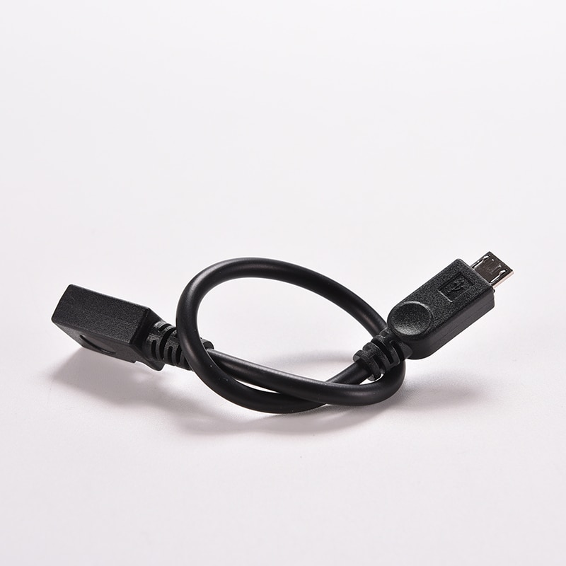 0.15M 15cm Micro USB Female Naar Micro USB Male Connector Adapter Datakabel Voor Telefoons MP3 MP4 opladen Verlengsnoer