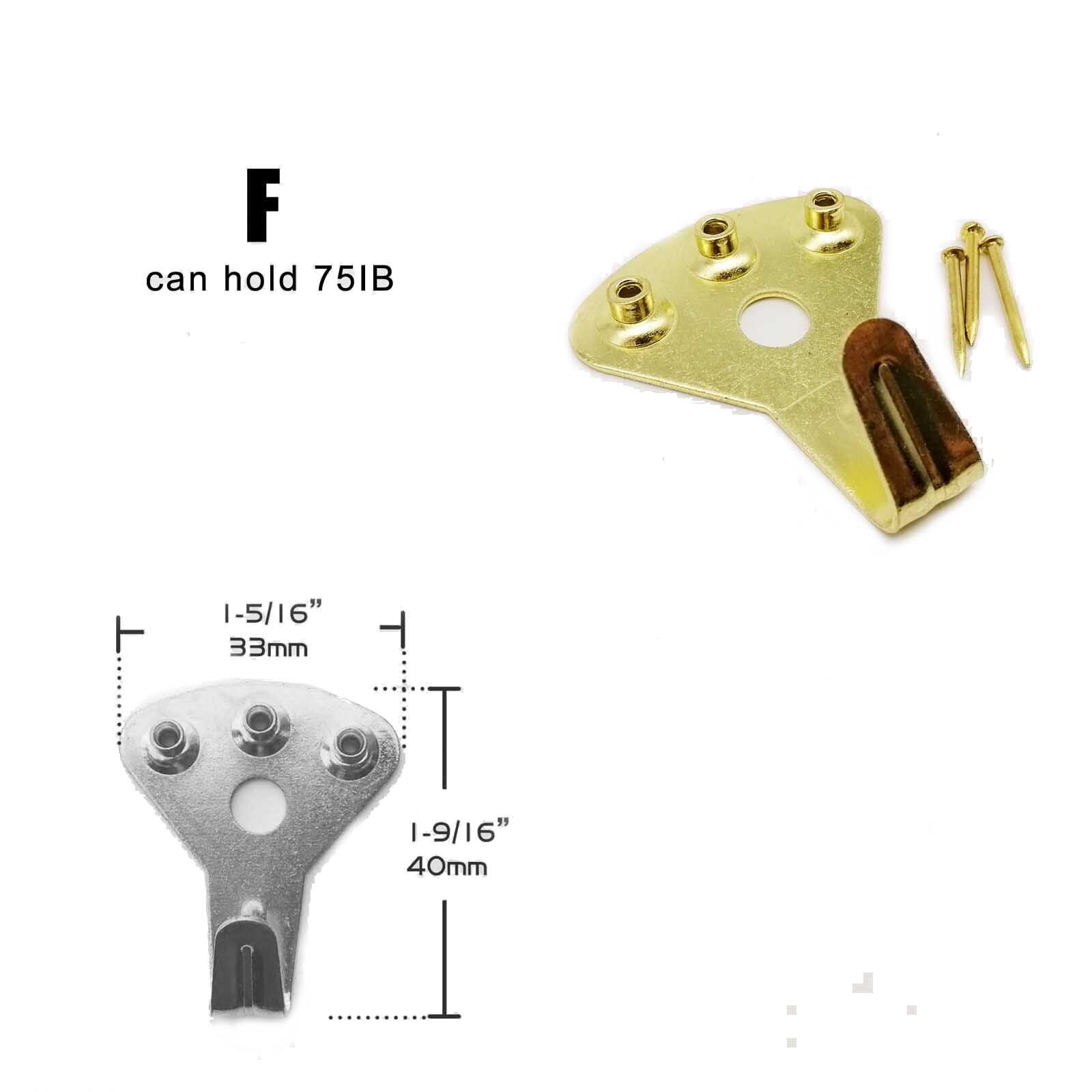 5Pcs 10 20 30 50 100IB Hoge Sterkte Stalen Metalen Foto Foto Olieverf Frame Spiegel Klok Haak Hanger hard Hout Effen Muur