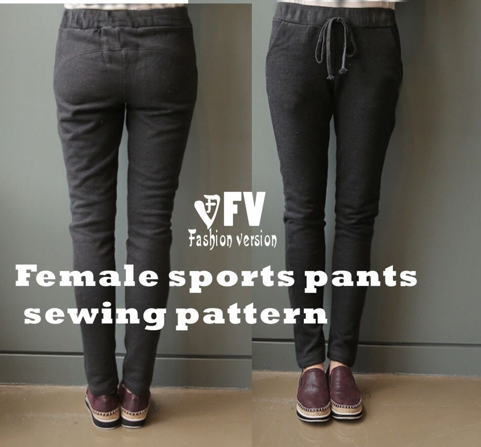 Pants sewing pattern The trousers pattern(Not the pants) elastic Motion pants BCK-30