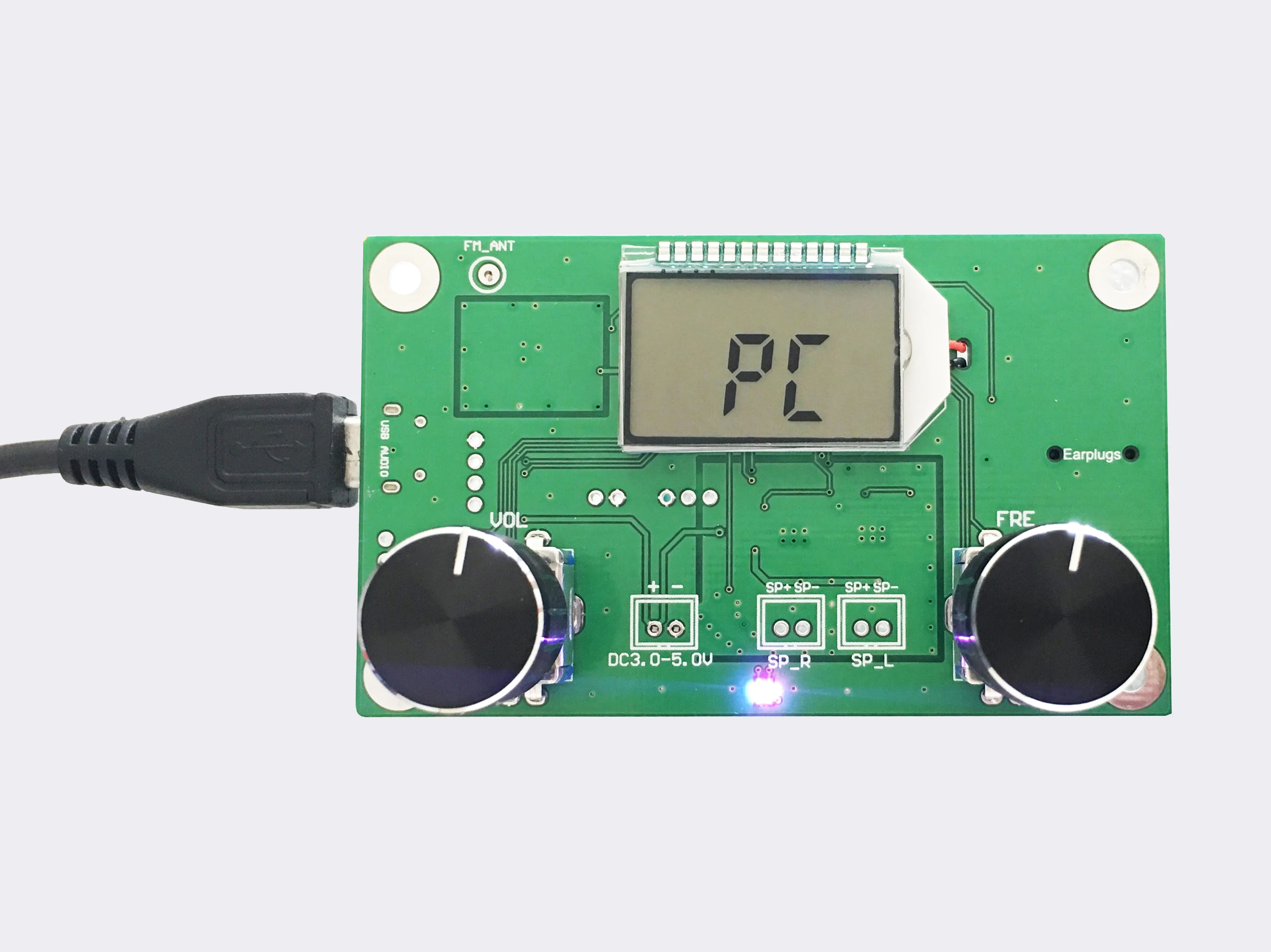 Dsp pll digital stereo fm-radiomottakermodul 87-108 mhz med seriell kontrollfrekvensområde 50hz-18 khz