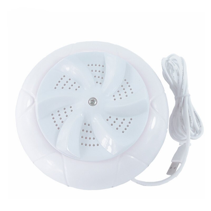 Mini Machine à laver à ultrasons automatique, machine à laver, portable, roue de lavage, prévenir l'enroulement des vagues: WHITE