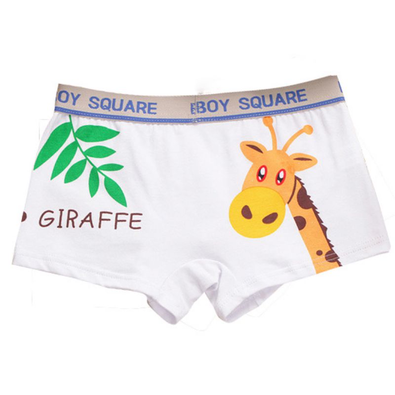 Babys fille garçon sous-vêtements enfants enfants dessin animé Animal imprimé coton culotte Boxer Shorts enfant en bas âge enfants bas: B / 2XL