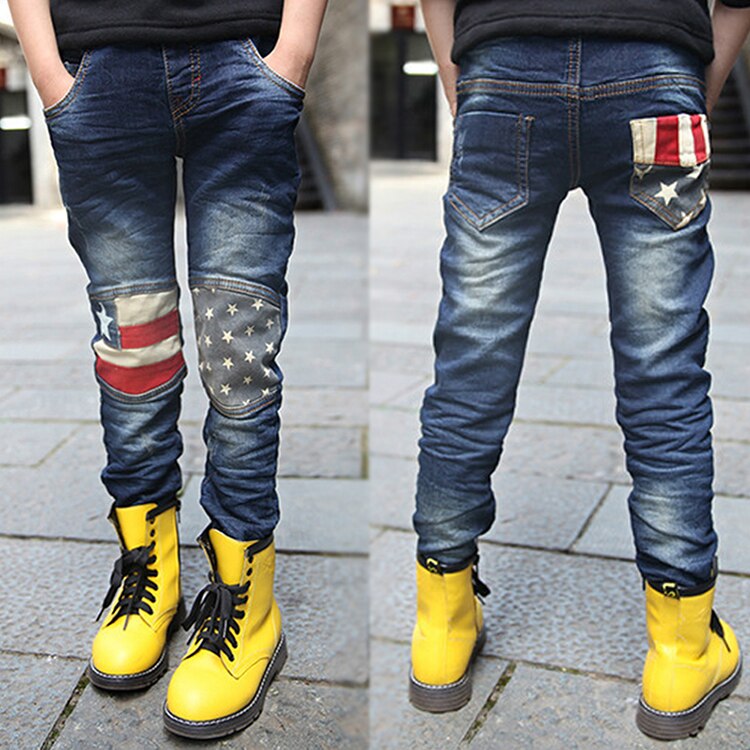 2020 primavera nova moda retalhos meninos jeans de alta qualidade bom material crianças jean idade 3 4 5 6 7 8 9 10 11 12 13 14 anos idade