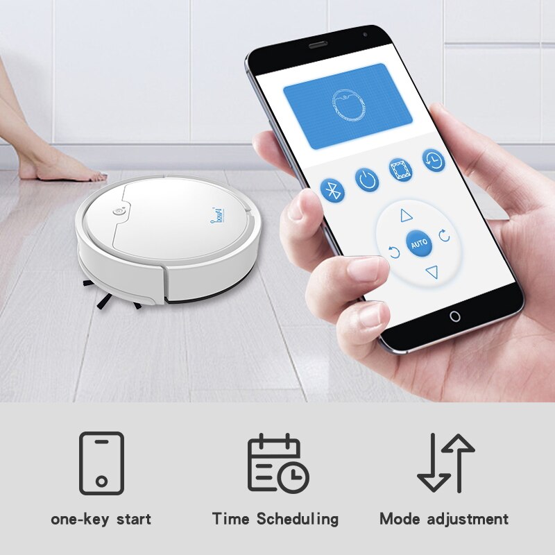 Upgrade Smart Robot Vacuum Cleaner 1800Pa App Remote Control Vacuum Cleaner Home Multifunctional Wireless Sweeping Robot
