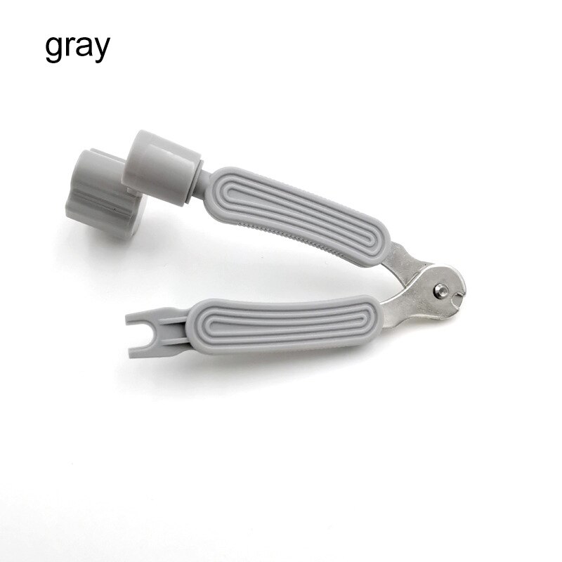Newly Guitar Strings Changing Tool Pull Strings Cutter Coiler Multifunctional Tool: Gray