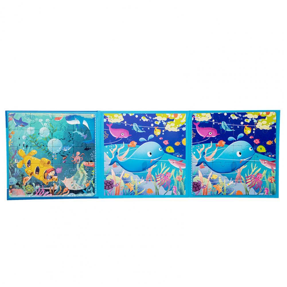 Fai da te cartone animato magnetico Puzzle bambini bambini giochi di Puzzle giocattolo educativo precoce regalo di compleanno