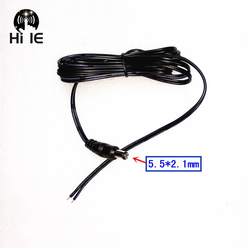Cordon d'alimentation 12V cc, 5.5x2.1mm, prise mâle, câble d'extension pour moniteur, 1.8m