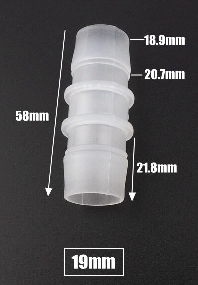 5pcs/lot 11.1-25mm PP Plastic Connectors Garden Micro Irrigation Hose Joints Aquarium Fish Tank Parts Air Pump Fittings Adapter: 19mm Pagoda