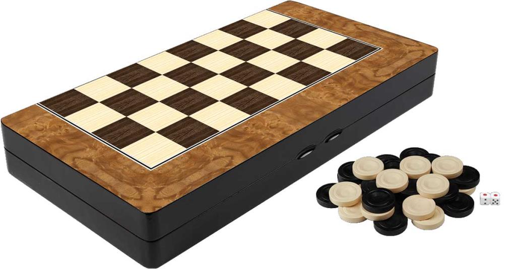 Yenigün træ backgammon rose stor størrelse