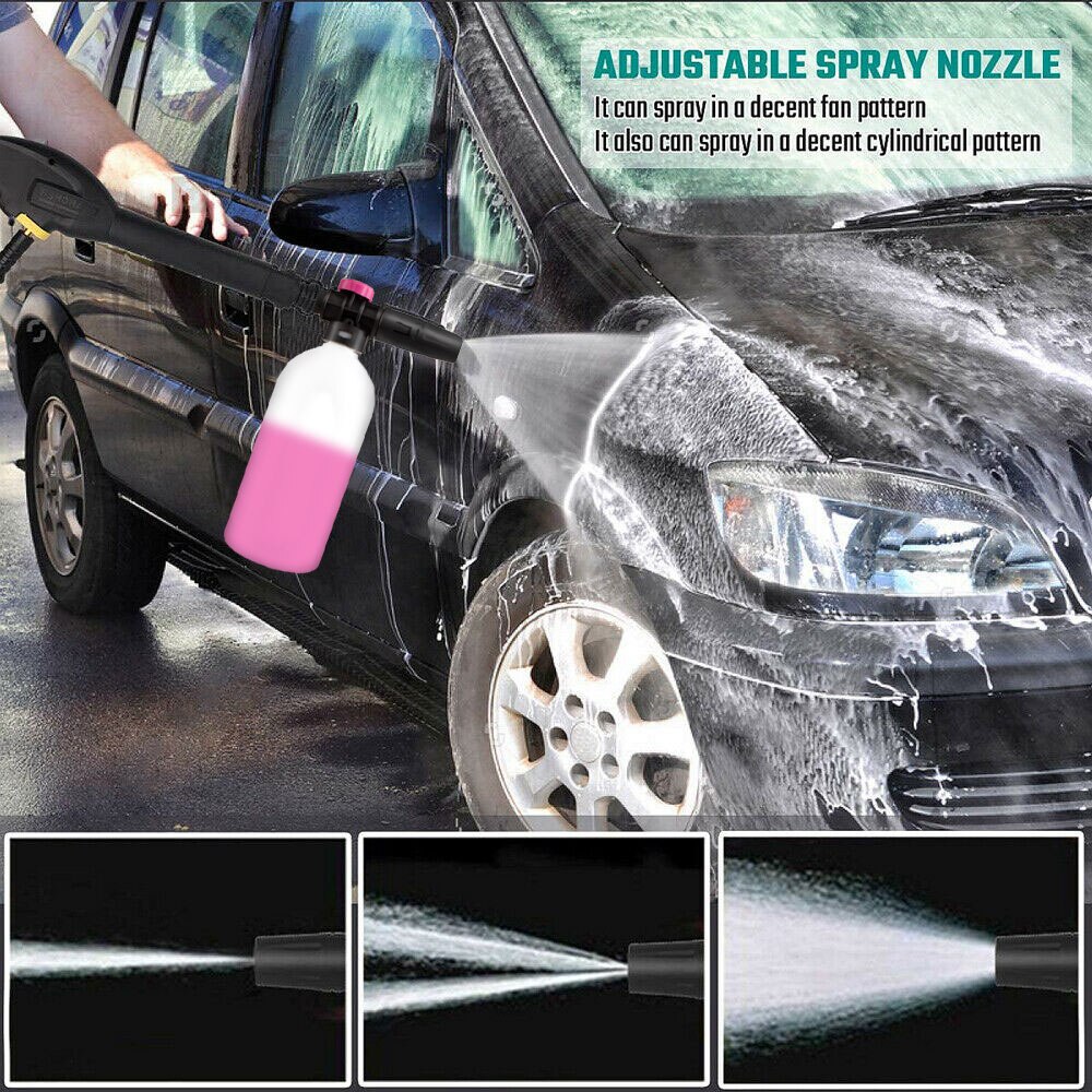 1L Snow Foam Lance For Karcher K2 K3 K4 K5 K6 K7 Soap Foam Generator With Adjustable Sprayer Nozzle Car High Pressure Washers