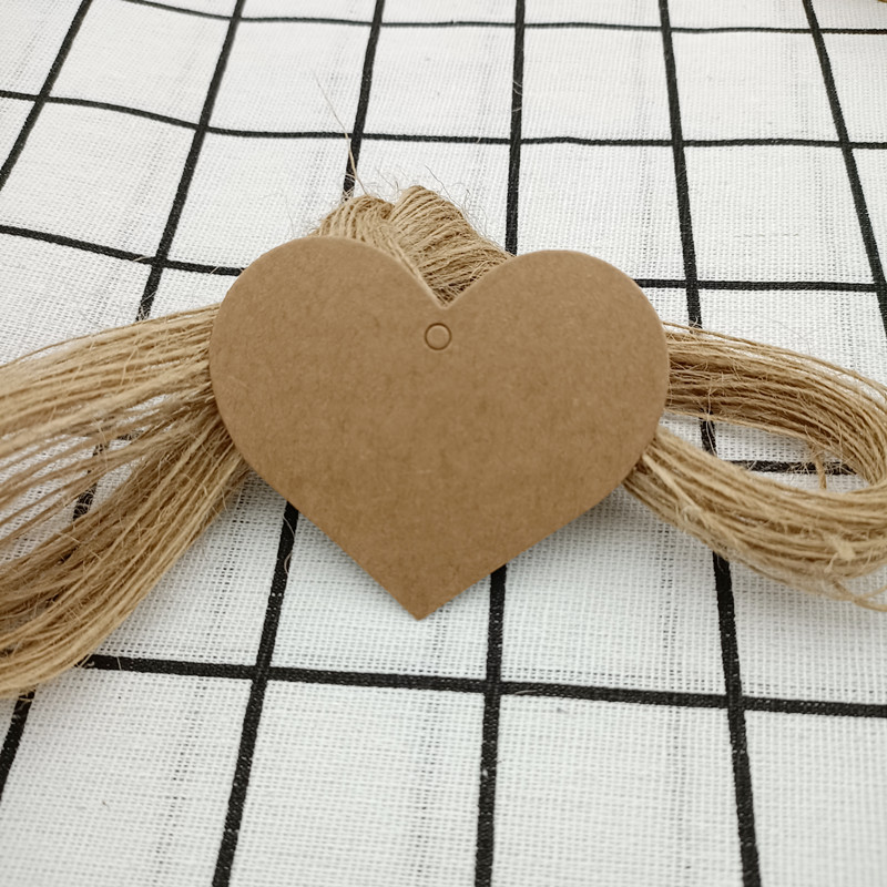 Kraftpapier Hart Tags Diy Handgemaakte Garment Prijs Verpakking Labels/Wedding Party Favor Opmerking Tag Voor Cosmetica