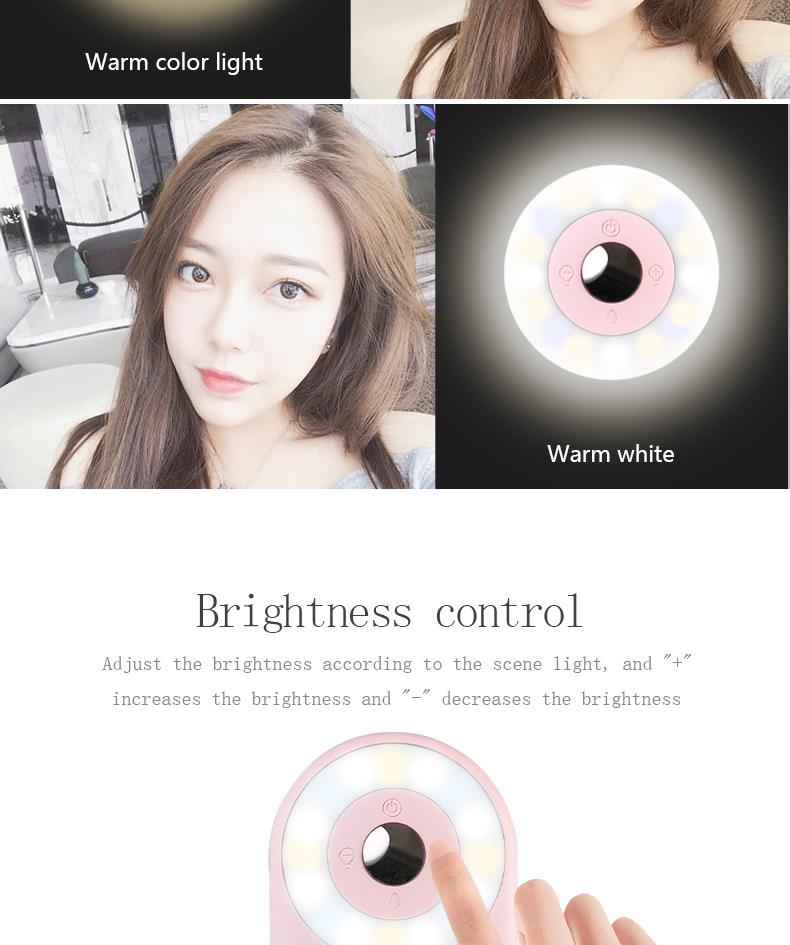 Beauty Mini Fill-in Light Lens Non-Distortion Wide Angle Live Meeting Fill Light