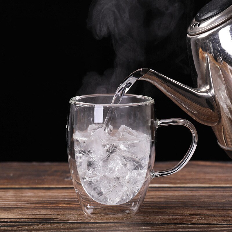 Transparant Glas Koffie Melk Whisky Thee Bier Dubbele Creatieve Hittebestendige Cocktail Vodka Wijn Mok Drinkware Tumbler Cups