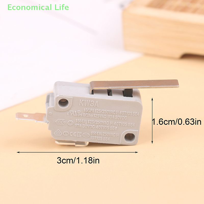 Microinterruptor para puerta de horno microondas, máquina de café de Kw3A-16A, normalmente abierto, electrodomésticos, límite de seguridad, interruptor de viaje, 1 ud.