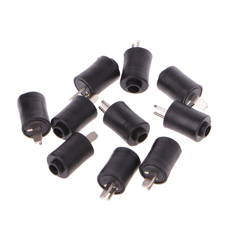 10 Pcs 2 Pin DIN Male Speaker Plug 2-Pin Plug Hifi Loudspeaker Solder Connectors L15