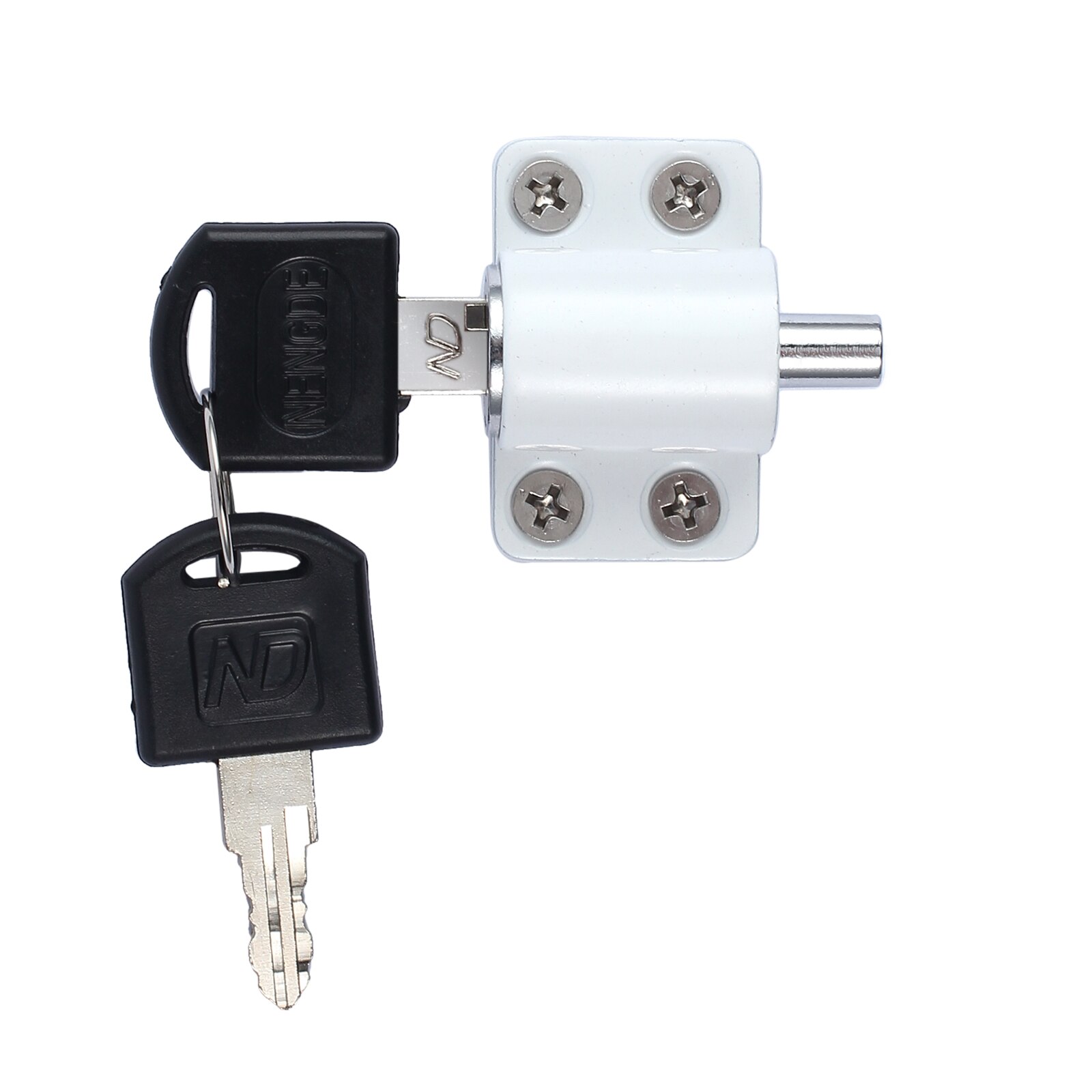Neoteck-Juego de cierres para puerta corredera de Patio, cerrojo de seguridad antirrobo, color negro, blanco, plateado y blanco, 4 unidades