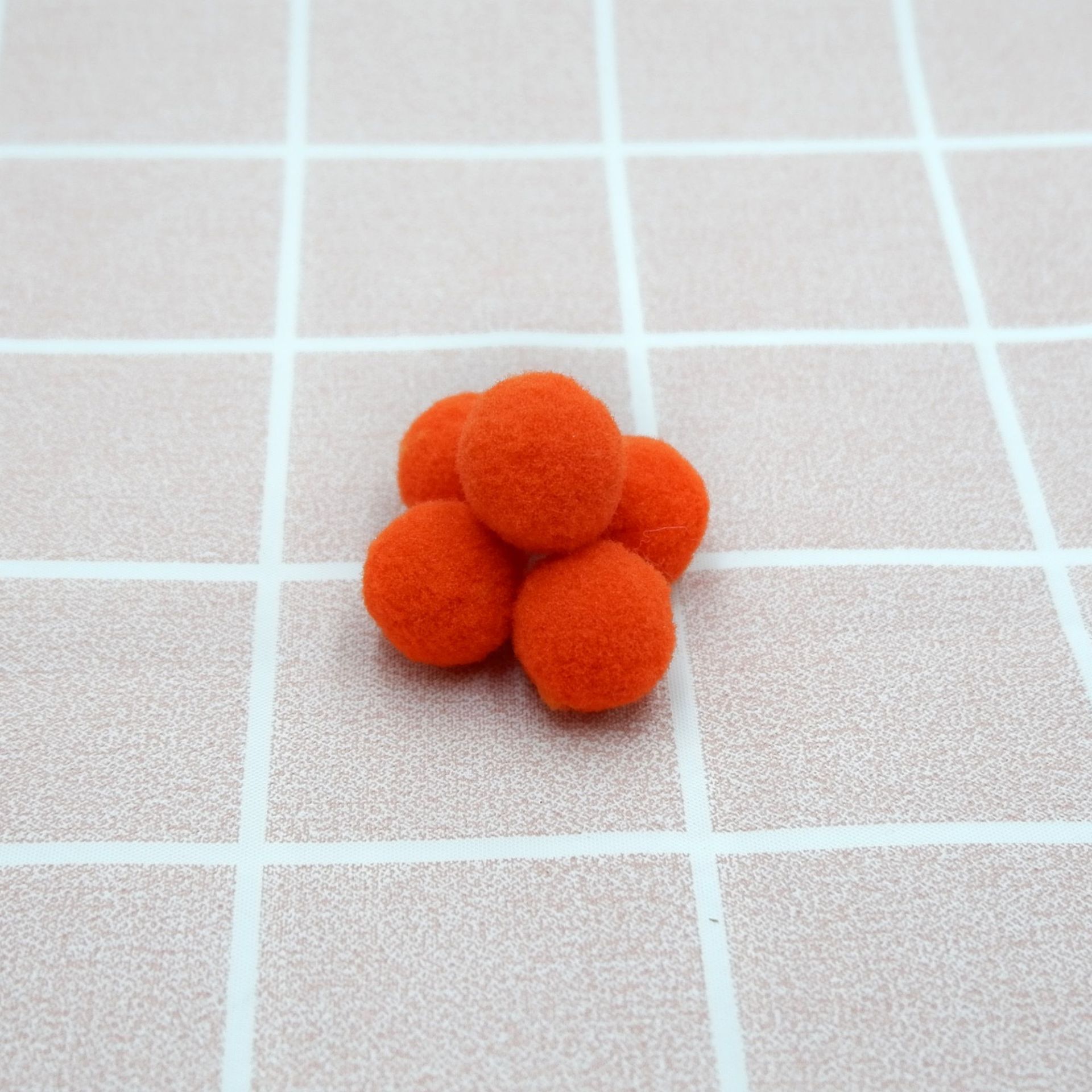 Home Decoration 500Pcs 8mm Pompoms Soft Pom Poms Fur Ball Arts Toys Crafts DIY Apparel Sewing Fabric Supplies FPJXZ146: Orange