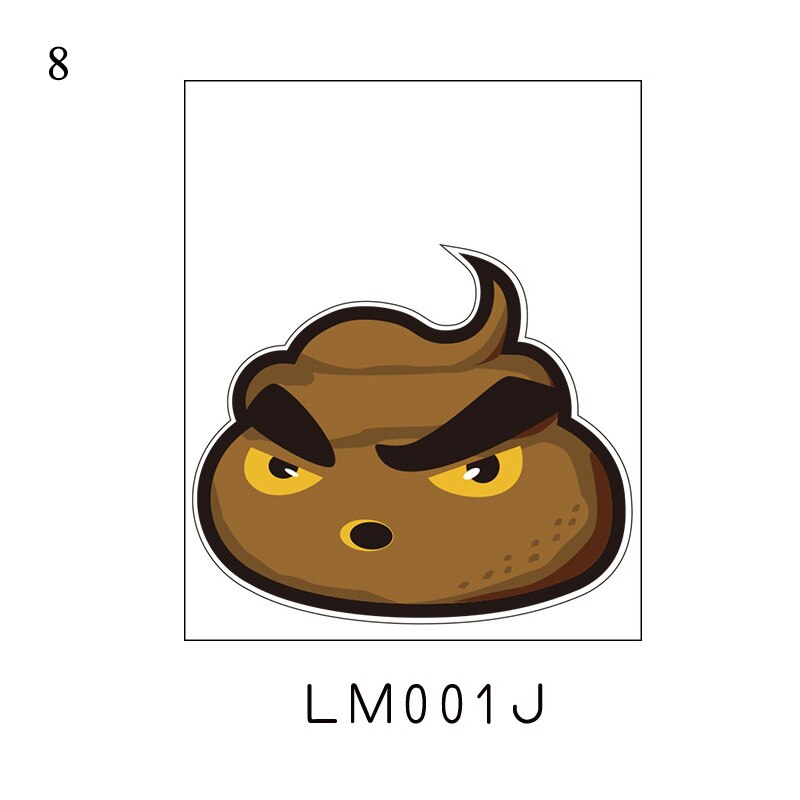 Wall Sticker Vinyl Decals Toilet Stickers Cute Poo Home Decoration Poster Toilet Cover Funny Stickers: LM001J