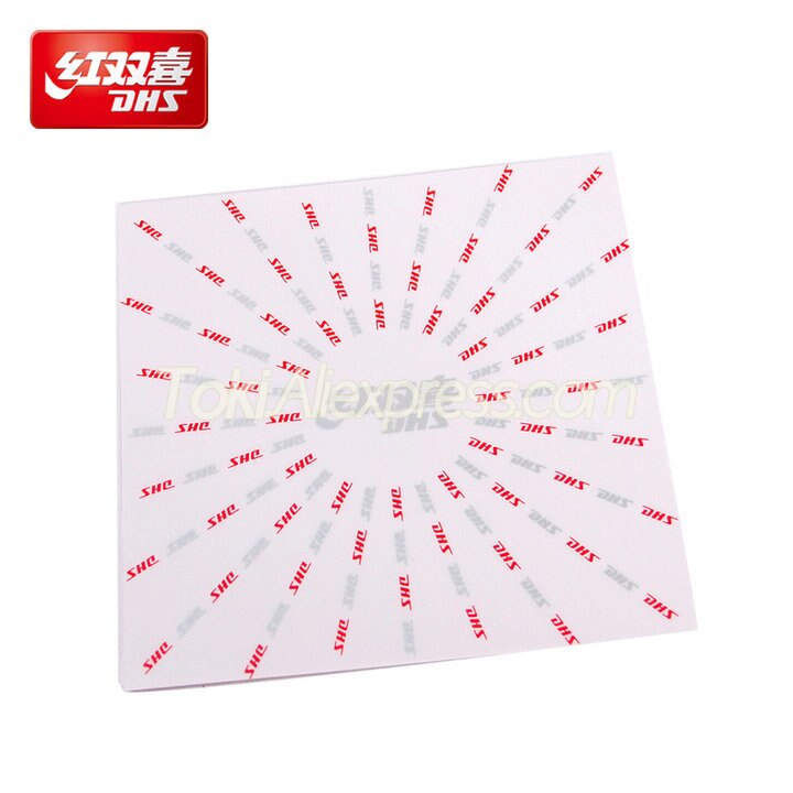 DHS Film de protection de Tennis de Table + ruban de bord + ensemble d'accessoires de nettoyage en caoutchouc