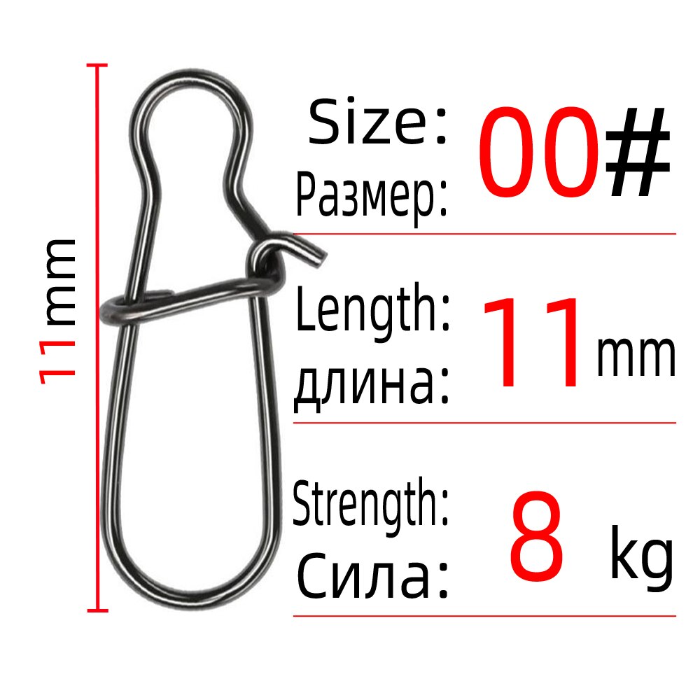 Dndyuju 30-50 Stuks Rvs Vissen Snap Verslaafd Snap Pin Fastlock Clip Rolling Swivel Accessoires Barrel Swivel Lokken haak