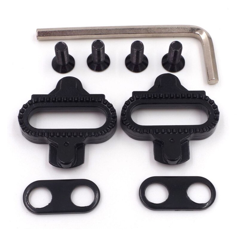 Road Bicycle Shoes Cleats Locking Plate Mountain Bike lock pedal lock Riding shoes splint set self-locking Iron pedal: Default Title