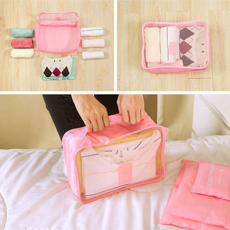 Sac De Rangement De Valise En Nylon De Sac étanche vêtements Sac De Rangement Cosmétique accesorios De viaje