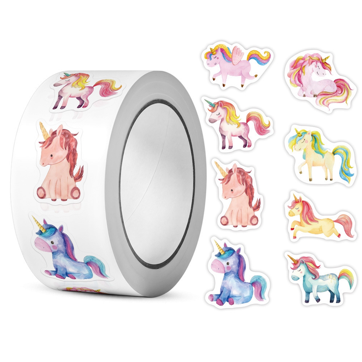 500 stuks/rol bijenstickers leraar beloningsstickers schattige dierenstickers schoolbenodigdheden toenemen rolsticker: Paars