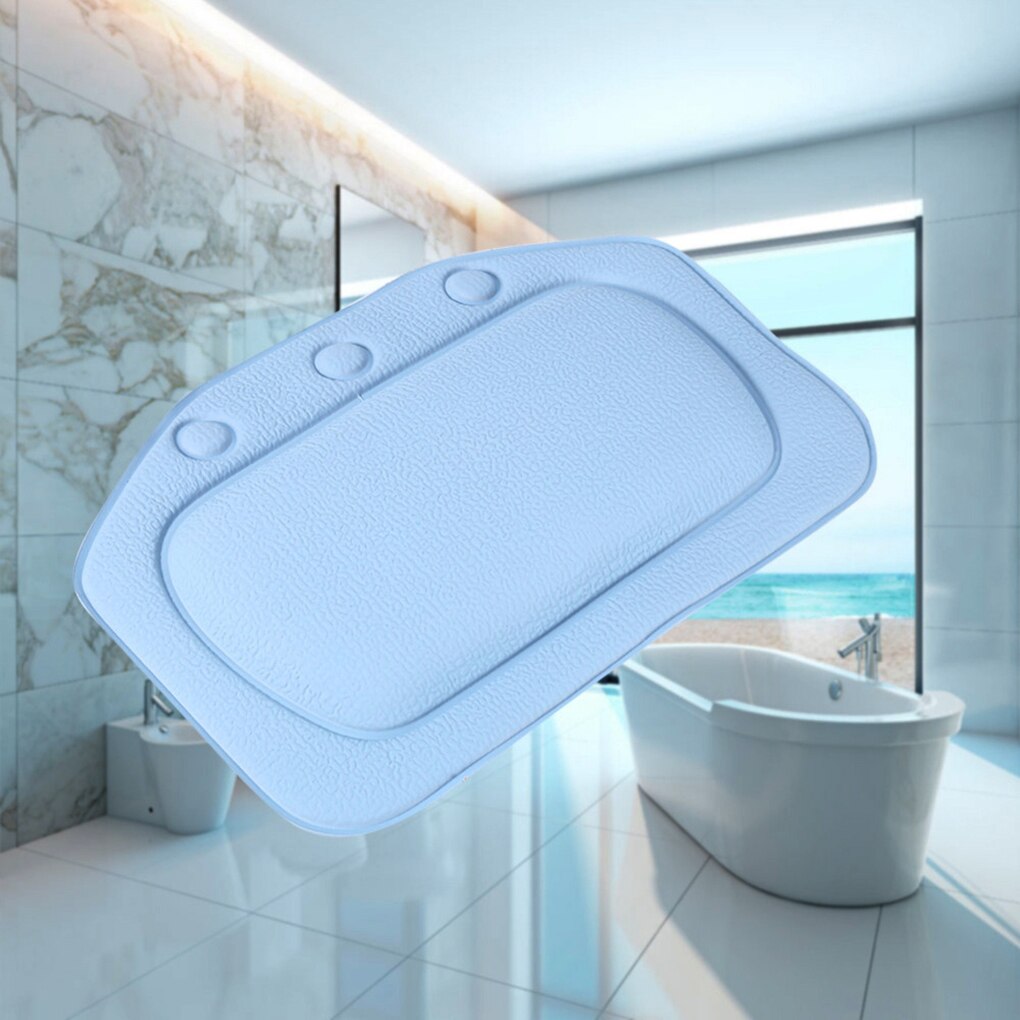 Miękka poduszka robić wanny zagłówek wodoodporna poduszka robić kąpieli z pcv przyssawki zagłówek na głowę