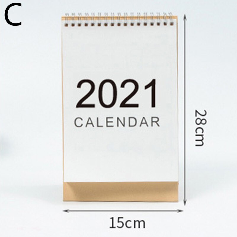Simple Desktop Calendar Daily Schedule Table Planner Yearly Agenda Organizer Christmas Calendar Office Desk Decoration: C