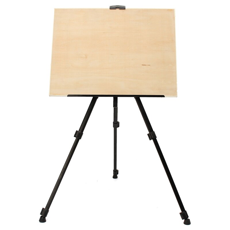 Black Portable Adjustable Folding Artist Art Field Studio Painting Tripod Display Easel Stand Mini Easel for Painting Outdoor