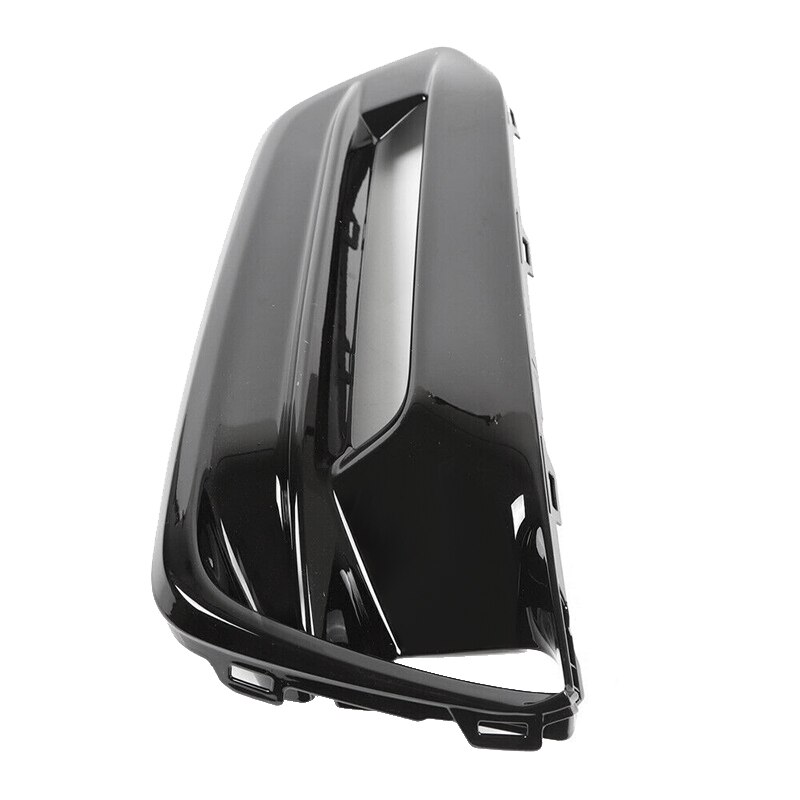 Para Honda Accord parachoques delantero negro brillante DRL faro antiniebla cubierta biseles Assy