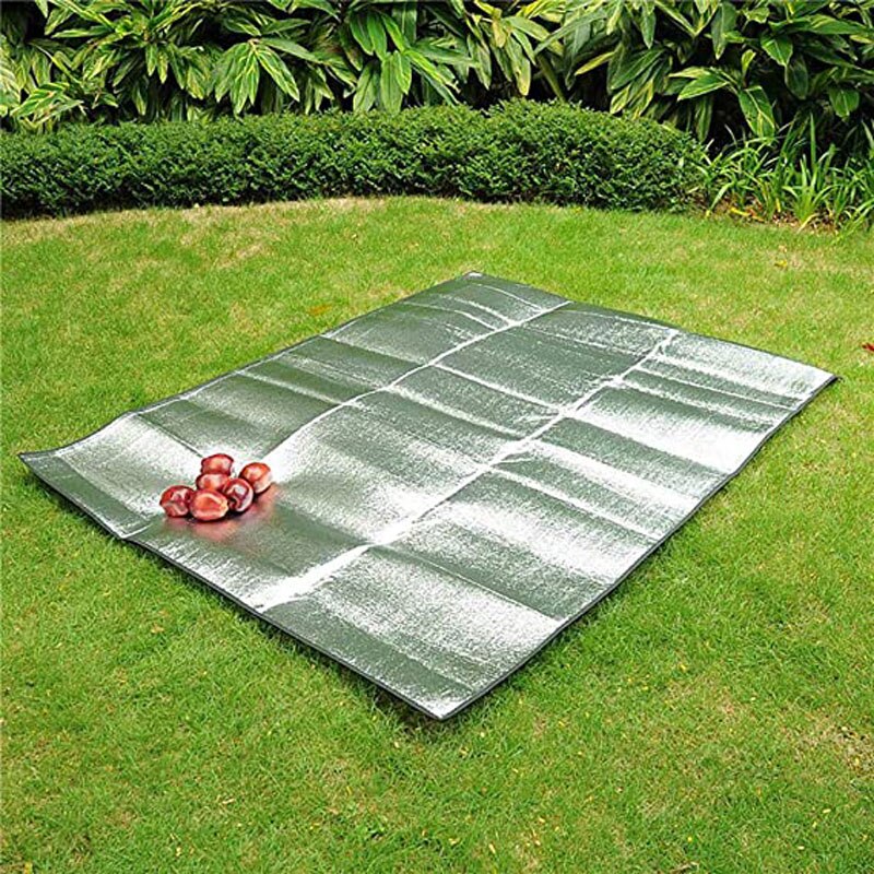 Alfombra impermeable ultraligera portátil para acampar, manta de pícnic plegable para exteriores, carpa, colchón para dormir, estera de suelo de espuma de aluminio