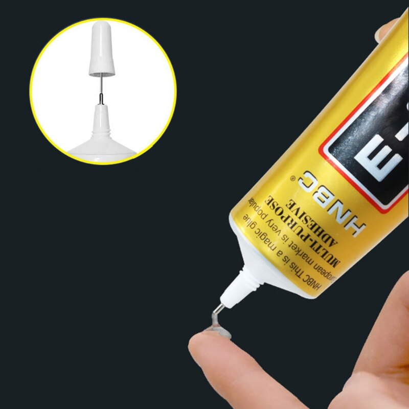 E8000 súper pegamento líquido curar tiempo 12-24 hs 15ML/55ML/110ML zuecos-Pin tapa para casa/Joyería de reparación de accesorios