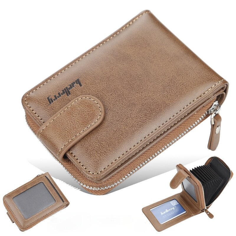 Portafoglio uomo portefeuille homme brieftasche carteira masculina karte männer porte carte cartera hombre tarjetero billetera leder: Braun