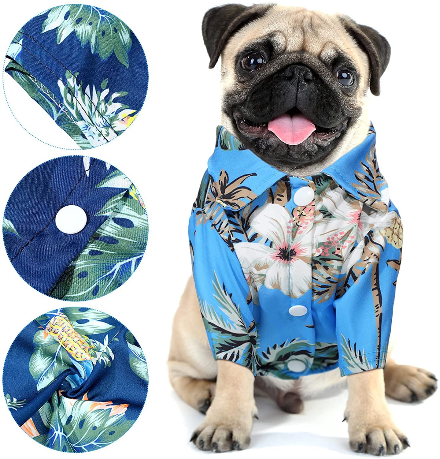 Zomer Pet Gedrukt Kleding Voor Honden Bloemen Strand Overhemd Jassen Hond Jas Puppy Kostuum Kat Lente Kleding Huisdieren Outfits