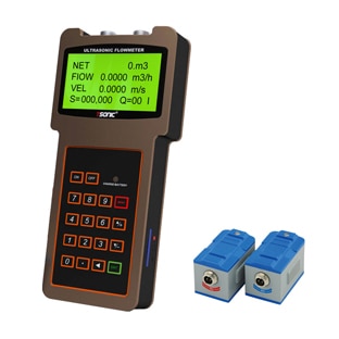 TUF-2000H Portable Liquid Flow Meter Ultrasonic Flowmeter with TS-2 Sensor for Pipe DN25-100mm