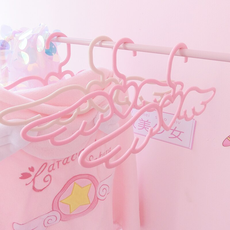 Angel Wing Shape Traceless Non-Slip Hanger Wardrobe Organizer For Home Hotel Clothes Hangers Scarf Tie Hook Lelakaya 5/10PCS Set