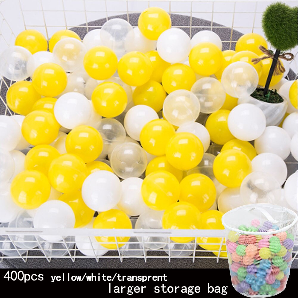 400Pcs/Lot Plastic Balls Pouch Packaging Dry Pool Wave Game Kids Sport Outdoor Fun Swim Pit Soft Ocean Sphere Colorful Balls