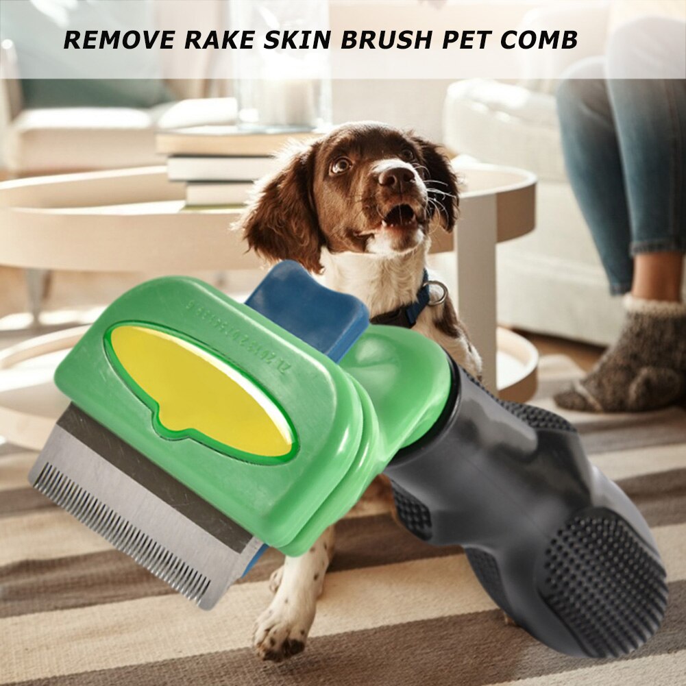Cepillo para quitar el pelo Manual, peine para perros, rastrillo, herramienta de Limpieza del cabello, peine de depilación para perros, gatos, productos para mascotas