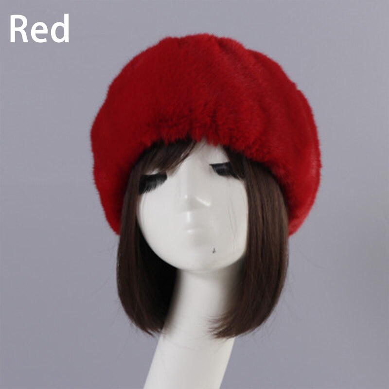 Vrouwen Hoeden Lady Russische Dikke Pluizige Imitatie Vossenbont Hoed Hoofdband Winter Earwarmer Ski Hoed Vrouwelijke Hoeden Voor Herfst Winter: J