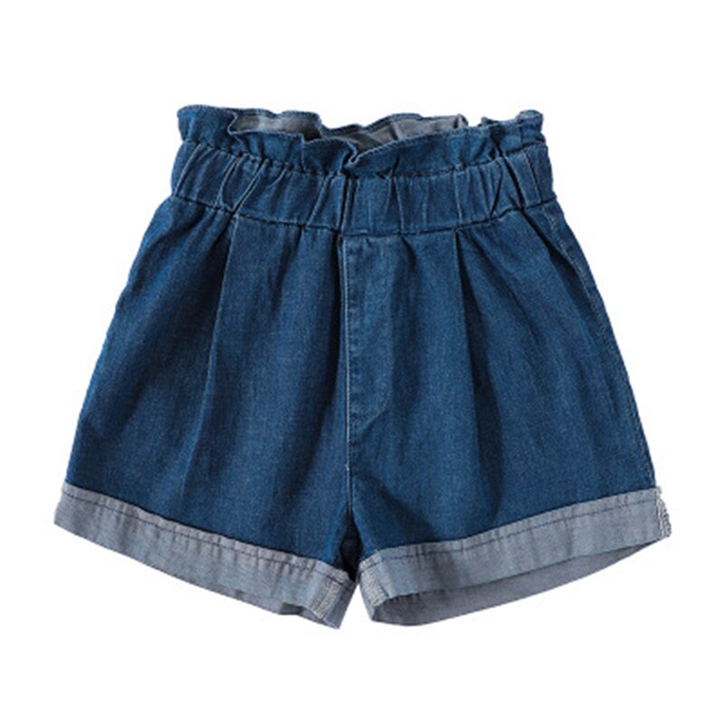 Jean 2-7 ans jupes d'été fille licorne arc-en-ciel filles enfants jupe en jean bébé enfants bambin jupe plissée tutu rok: Blue / 6T